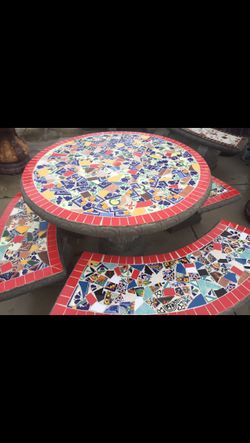 Concrete Patio Table