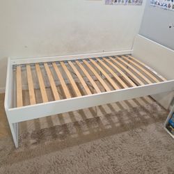 Twin Bed - White