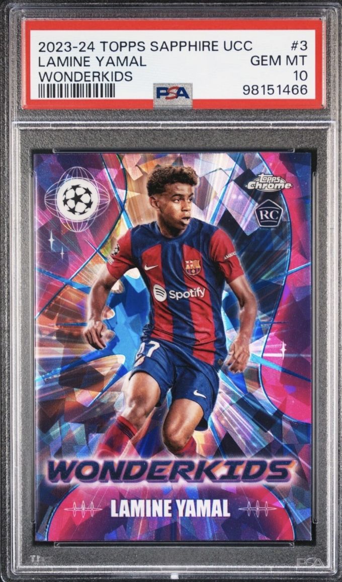 Lamine Yamal Rookie Saphire Psa 10