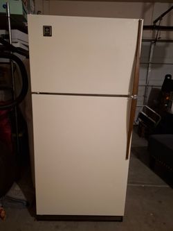 Vintage General Electric top-freezer refrigerator