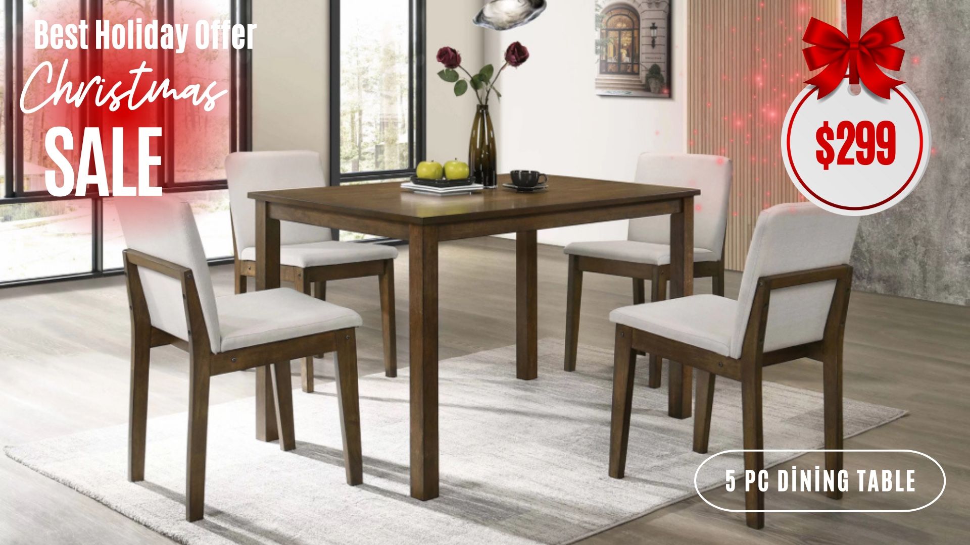 5 Pc Dining Table 
