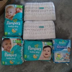 Pampers Diapers Splashers Assorted Sizes
