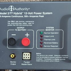 Audio Authority 2/77 Power Supply