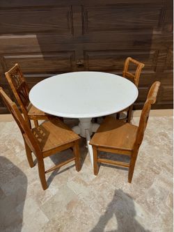 Chair and tables