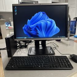 Complete System mini desktop 9th gen i5 nvme wifi 22 inch monitor 
