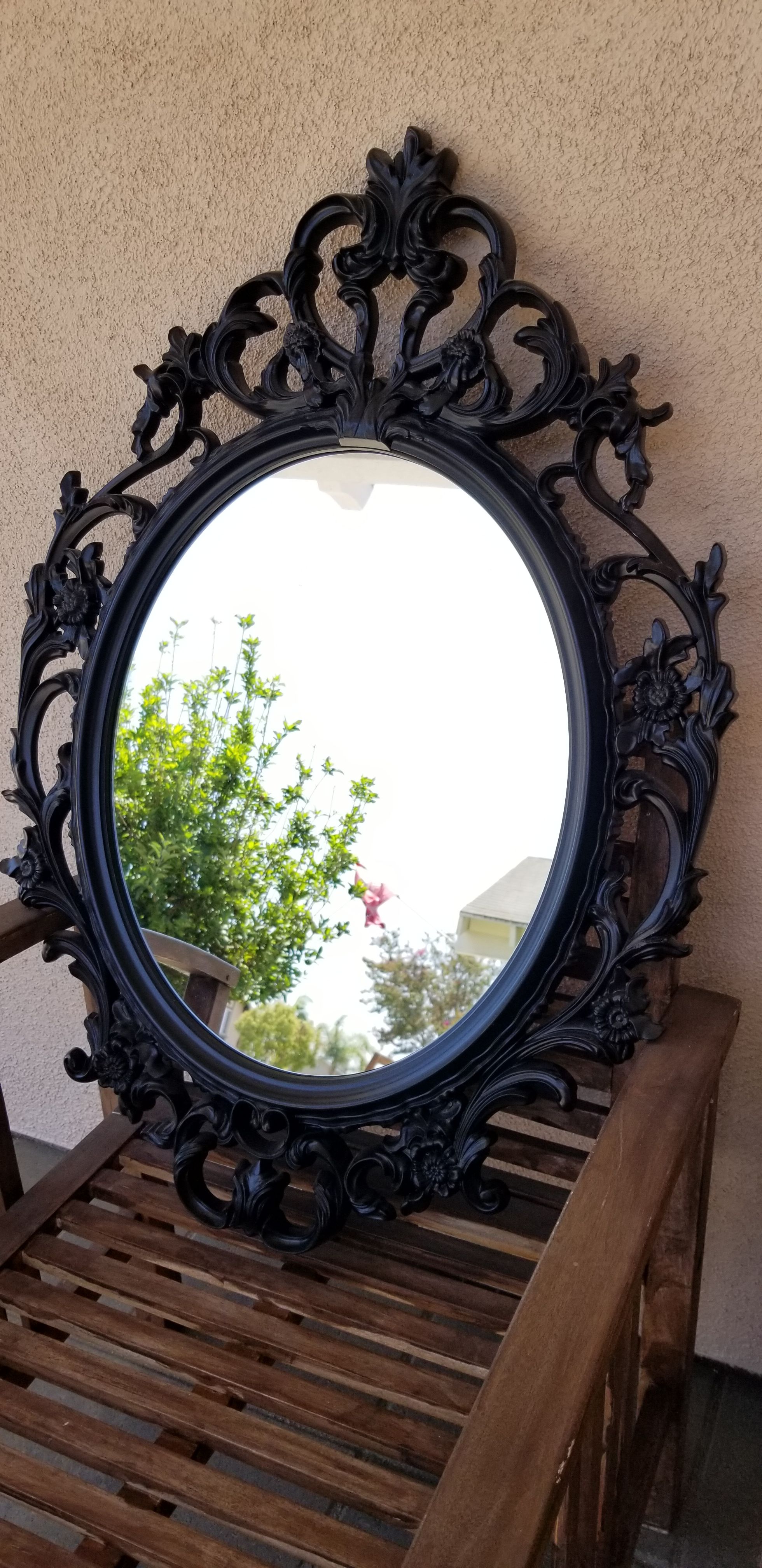 Black ikea ung drill mirror