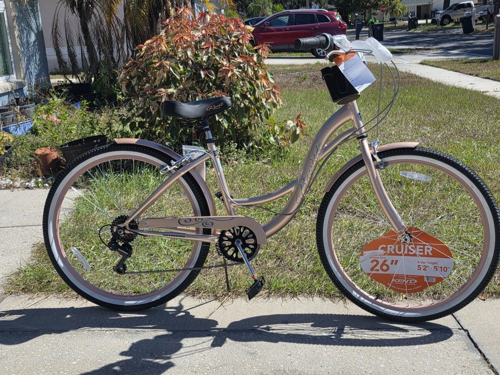 New 26" Kent Bayside Cruiser Bicycle, Fits Rider