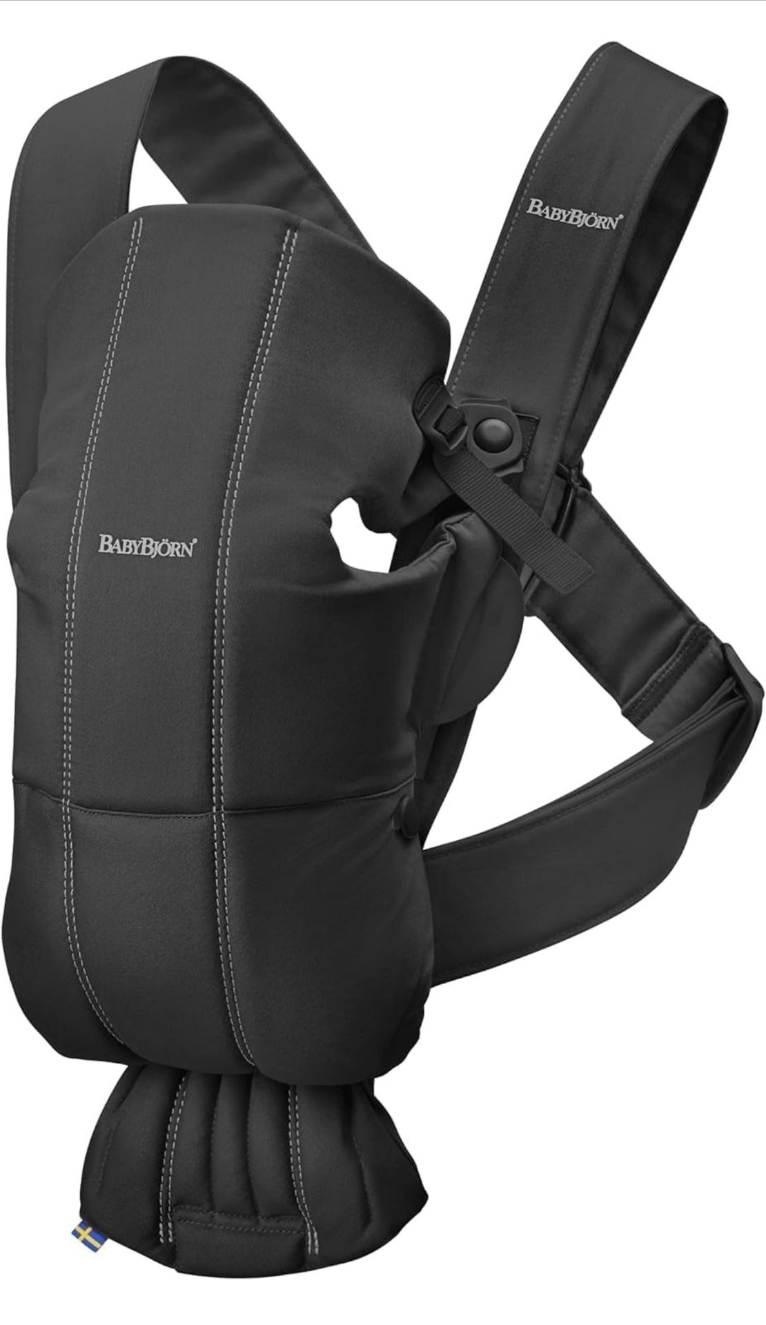 BabyBjörn Baby Carrier Mini, Cotton, Black