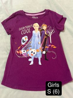 Youth girls small 6 frozen shirt