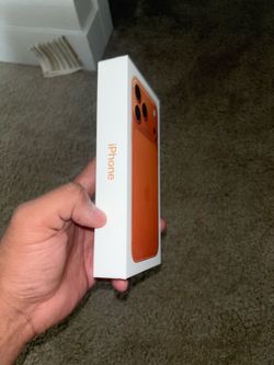 Orange I phone 17 pro max