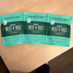 Dog Food 3 Packets