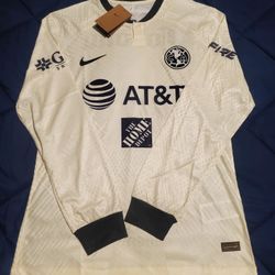 Club America 3rd  Jersey 2023,  Player Version Long Sleeve ,Crema