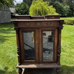 Antique Mid-Century China Cabinet 