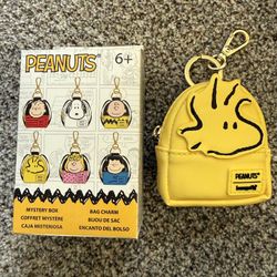 Peanuts Loungefly Mystery  Bag Charm Woodstock Charlie Brown