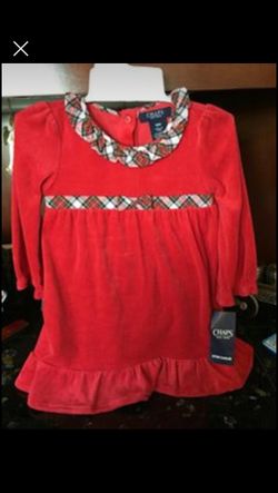 Brand new red dress 2 piece set size 18M.
