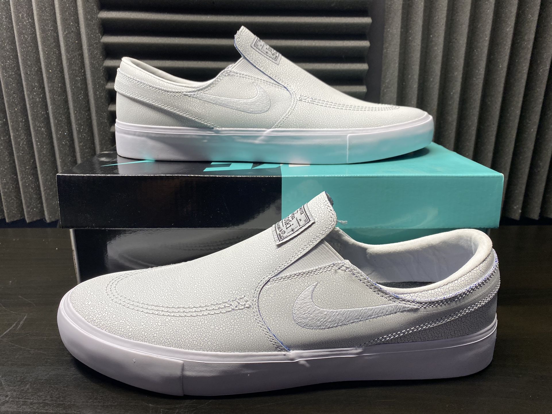 Nike sb zoom stefan janoski slip rm premium - white/white hot sale