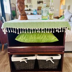 Pottery Barn Toy Storage / Twin Wood Bed Frame