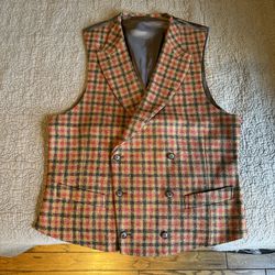 Suitsupply Vest- Red Check