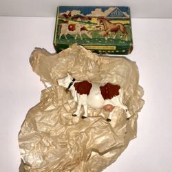 Vintage Rare TIMPO TOY Farm Animal Cow #1101 Original Box