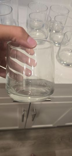 16-Piece Clear Glass Drinkware Set – $15