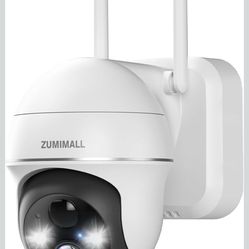 ZUMIMALL 2K Security Cameras Wireless Outdoor, Battery Powered Cameras for Home Security with 360° View, Color Night Vision, 2-Way Talk, AI Motion Ale