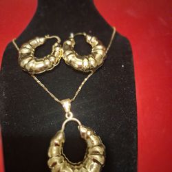 Gold Plated Necklace Set 
