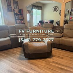 Sala Reclinables Nueva! Instalacion Entrega El mismo Dia! 3 Pagos Mensuales! 