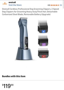 Cordless Professional Dog Grooming Clippers