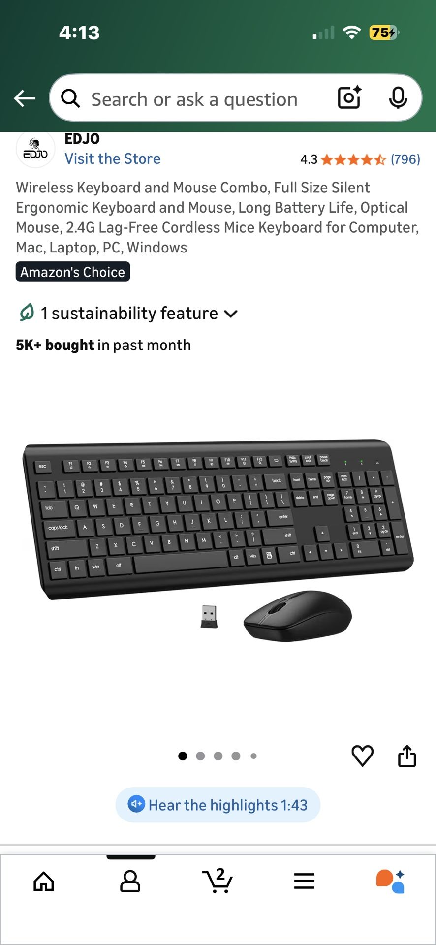 Wireless Keyboard And Mouse