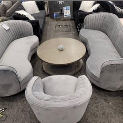 Sophia Blue 3-Piece Upholstered Channel Tufted Sofa Set
Coaster$10 Down Payment And Financing Available
