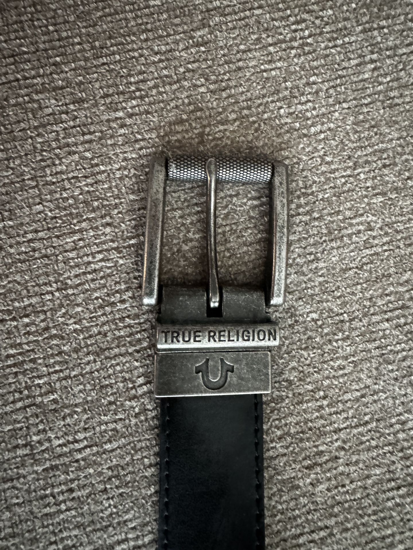 True Religion Size 38 Black Belt