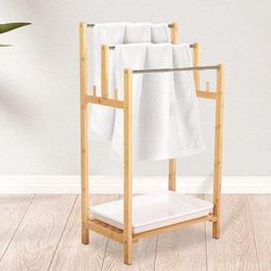 Bamboo Towel Rack/ Stand 