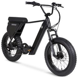 Hyper Bicycles Ultra 40 20" 36V Electric Bike for Adults, 250W E-Bike Motor, Matte Black