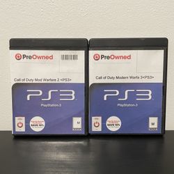 Call Of Duty Modern Warfare 2 & 3 PS3 Bundle PlayStation 3 Video Games MW3
