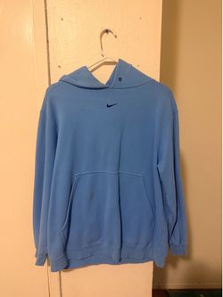 Nike middle swoosh hoodie blue