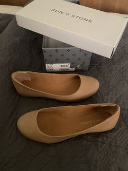 New Sun Stone Womans Ballet Flats Size 6.5 