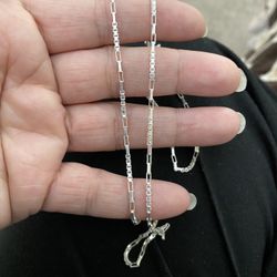Real 925 Sterling Silver Chain Necklace 