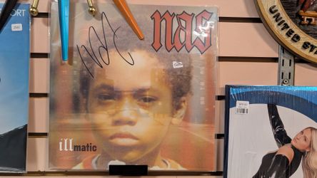 Vintage Nas Illmatic Signed Autograph Vinyl Record LP Hip Hop Rap Collectible
