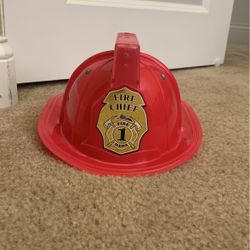 Child Toddler Firefighter Fire Chief Play Hat With Sound