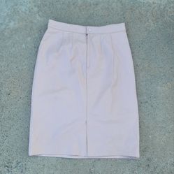 Vtg Prezzia Leather Skirt