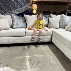 Beautiful Grey Sectional On Sale 