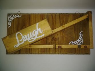 Rustic two glass wine rack.