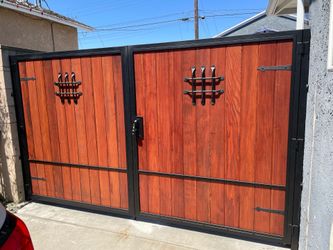 Wrought iron gates