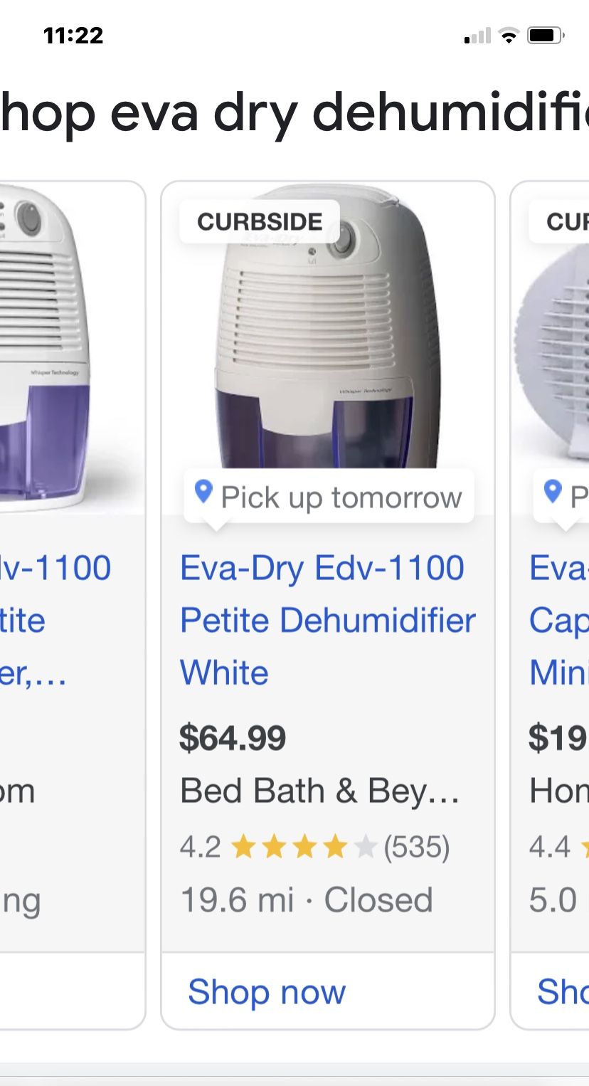 Eva-Dry EDV-1100 Petite Dehumidifier