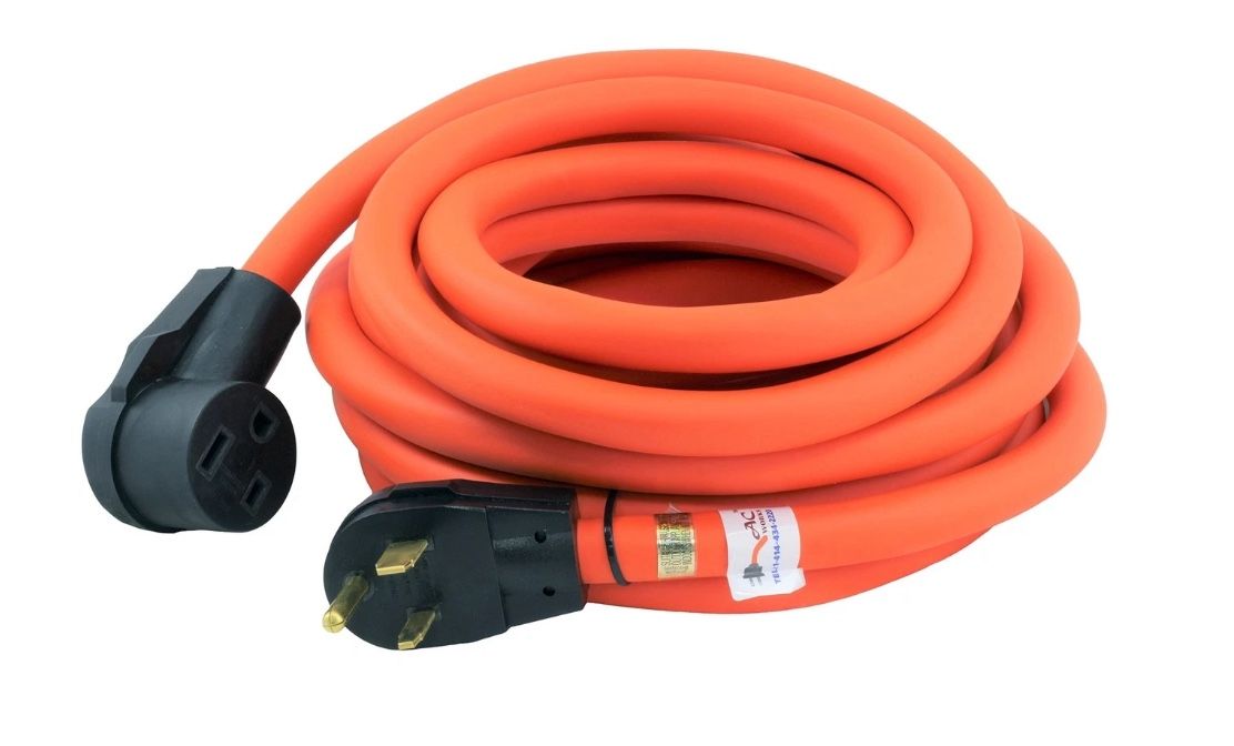 AC WORKS Heavy Duty Durable Extension Cord (25FT NEMA 6-50 Welder) 25 ft