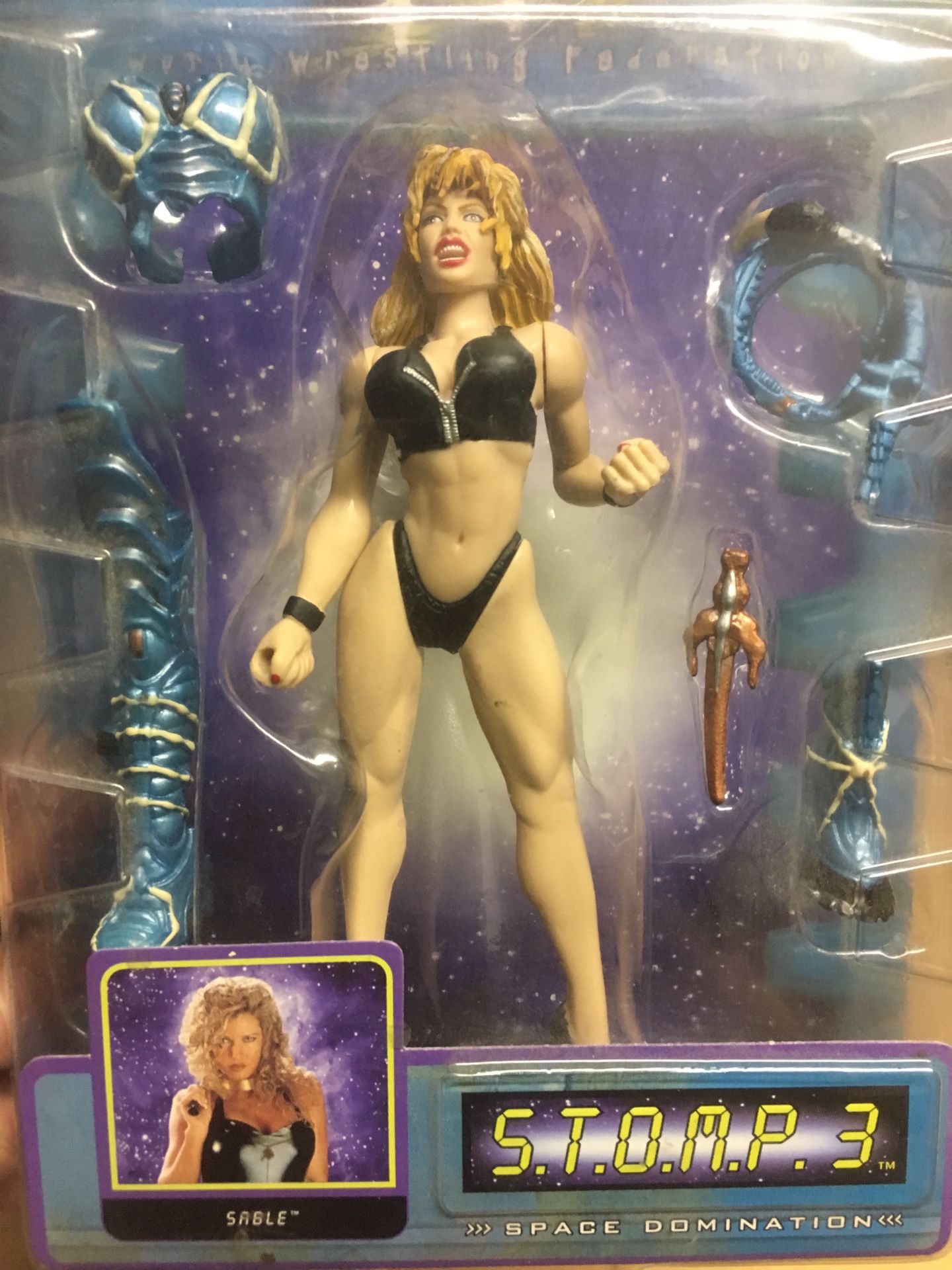 SABLE collectible action figure WWF space domination