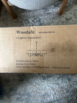Woodafu 6 light chandelier