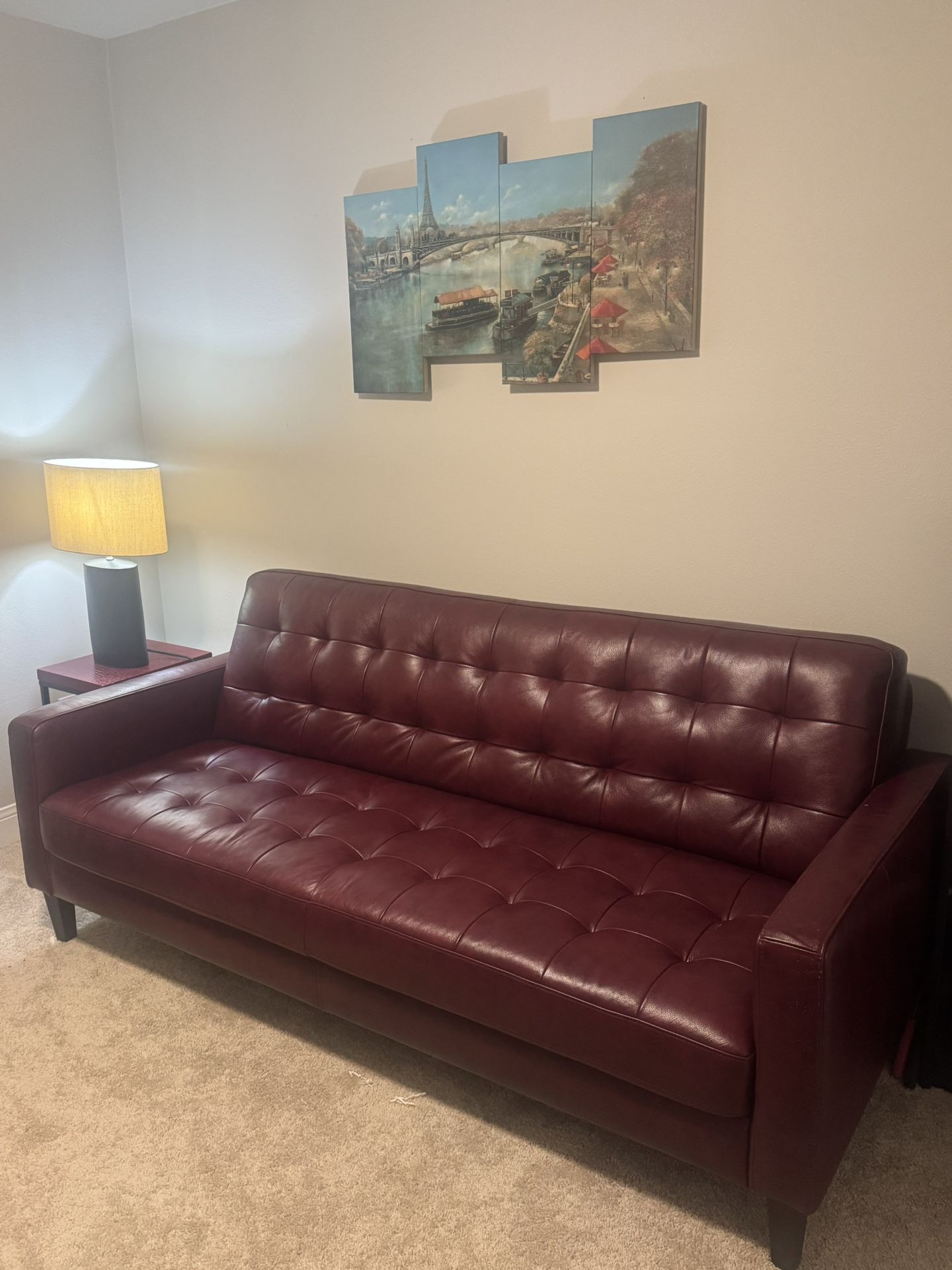 Leather Sofa - Like New- Dania Furniture for Sale in Hillsboro, OR