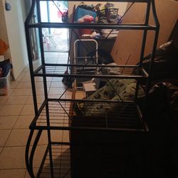 Black Metal Rack 5 Shelfs