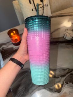 Starbucks Ombre Grid Tumbler with Straw
